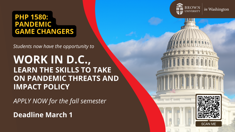 Brown Pandemic Center & Brown in Washington (DC) Program Offer New